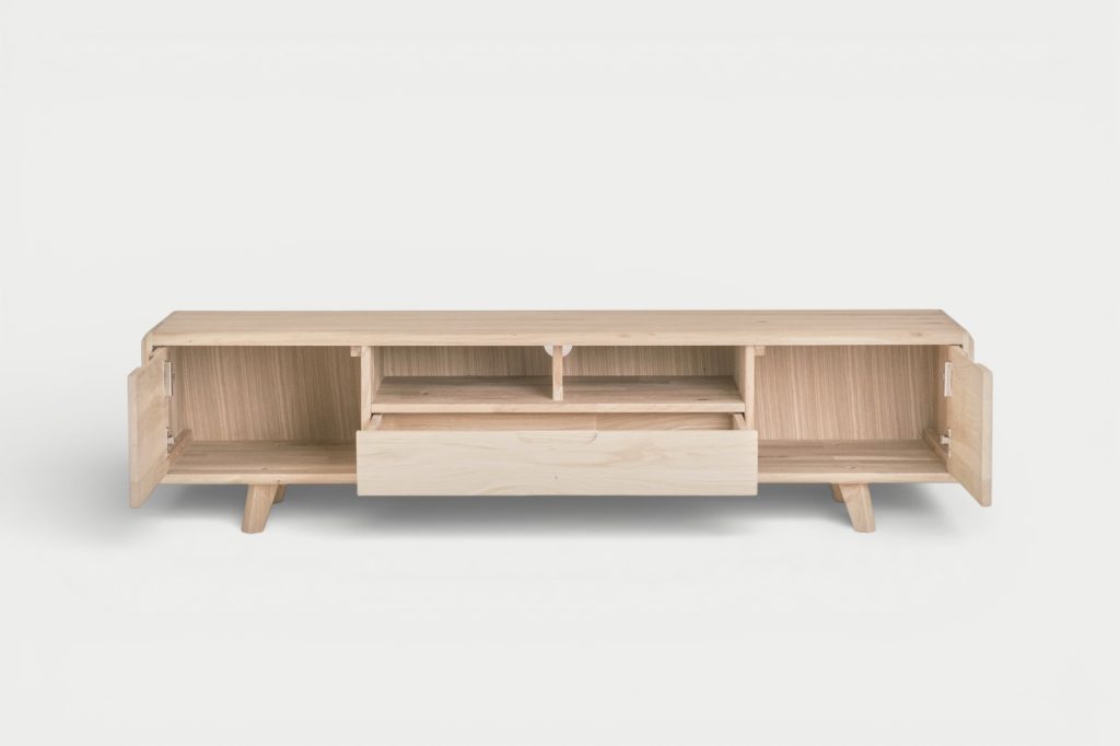Jelsan Select / Ardin TV Meubel Open Medium / Massief Houten TV Meubel