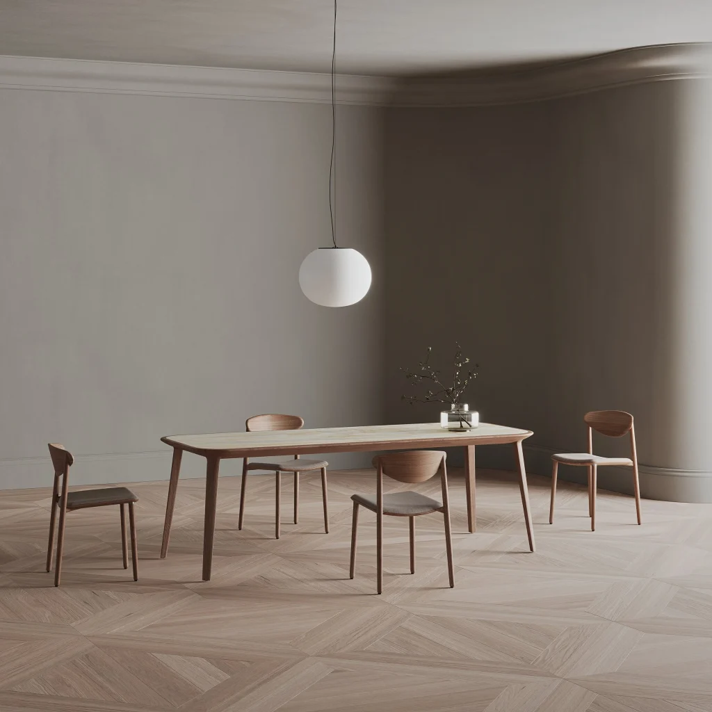 Artisan / Naru Light Chair / Comfortabele Design Eetkamerstoel met Ovale Rugleuning