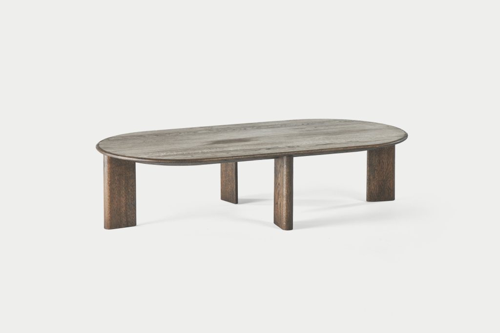 Artisan / Pilon Salontafel / Ronde of Ovale Design Tafel in Massief Hout
