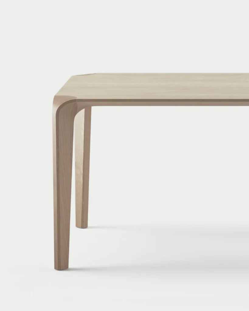 Artisan / Flow / Massief Houten Design Tafel met Verfijnde Rondingen