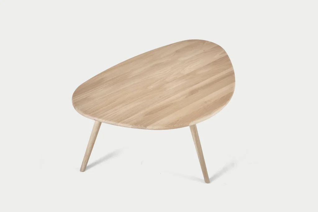 Orin / Eiken Salontafel / Scandinavisch Kiezelvormig Design