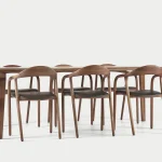 Niven Walnoot / Eetkamerset met Neva Stoelen