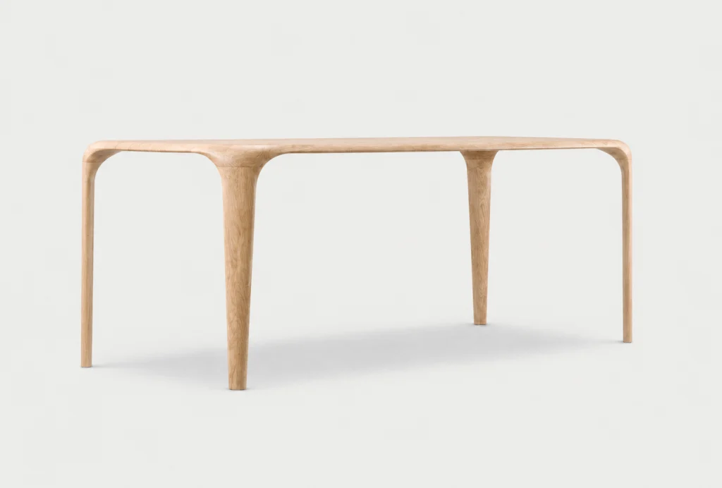 Mobello / Vicens / Design Eettafel met Geïntegreerde Poten van Massief Hout