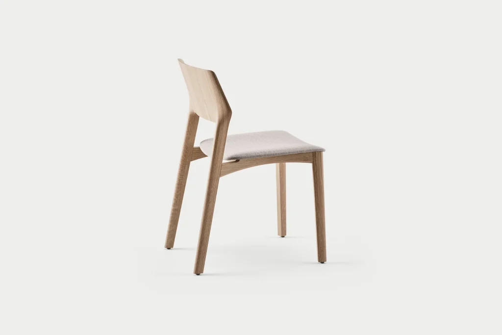 Artisan / Fin / Minimalistische Massief Houten Eetkamerstoel uit de Fin Serie