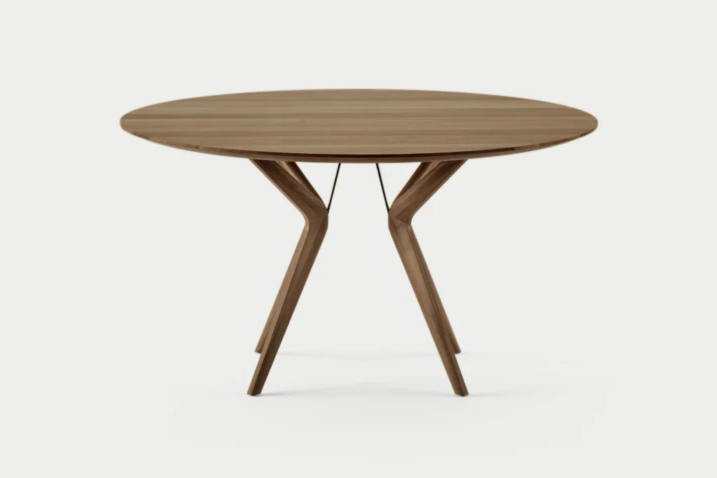 Artisan / Lakri Ronde Tafel / Massief Houten Design Eettafel