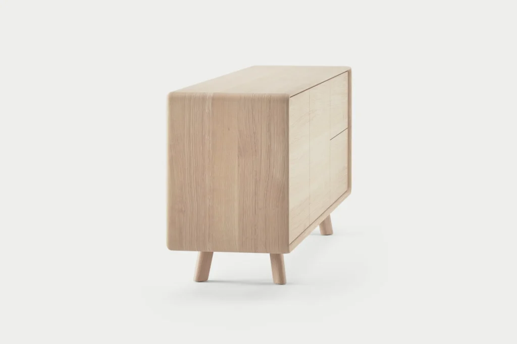 Artisan / Neva Dressoir / Massief Houten Designkast met Elegante Lijnen